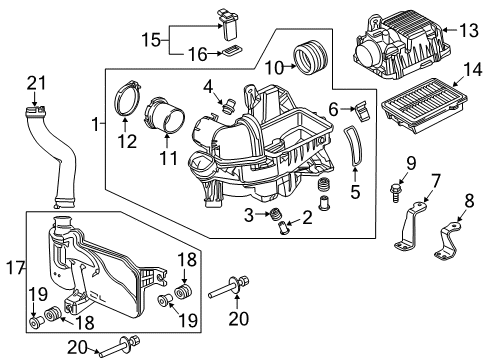 2016 Honda Fit Powertrain Control Control Module, Powertrain (Rewritable) Diagram for 37820-5R7-C13