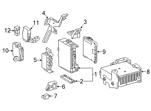 2021 Toyota Tacoma Headlamps Composite Assembly Diagram for 81110-04290