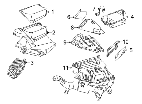 2014 Toyota Prius Instruments & Gauges Computer Diagram for 83141-47020