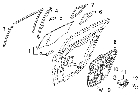 2015 Kia K900 Rear Door Plug Diagram for 84141A5000