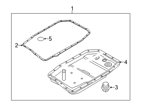 2010 Hyundai Genesis Automatic Transmission Plug Diagram for 45287-49000