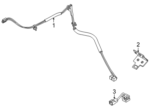 2022 Nissan Frontier Electrical Components ANTENNA ASSY-TIME CONTROL UNIT Diagram for 28212-9BU0B