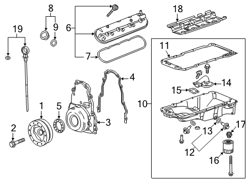 2015 Chevrolet Camaro Filters Filler Cap Diagram for 12612181