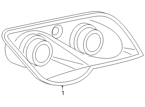 2006 Chrysler Crossfire Headlamps Headlight Bulb Diagram for 68024636AA