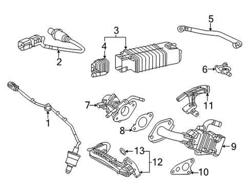 2021 Toyota Sienna Emission Components Vent Hose Diagram for 77404-08080