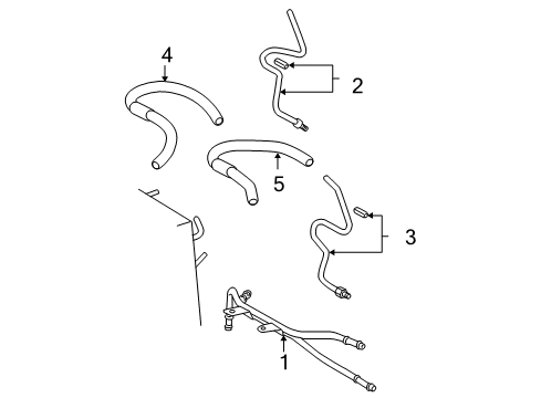 2008 Toyota Sienna Trans Oil Cooler Outlet Hose Diagram for 32941-08020