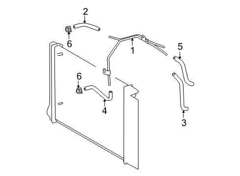 2010 Toyota Corolla Trans Oil Cooler Outlet Hose Diagram for 32943-12261