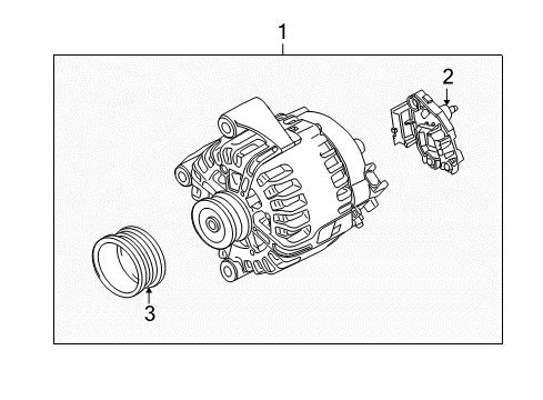 2007 BMW X5 Alternator Exchange Alternator Diagram for 12317561004