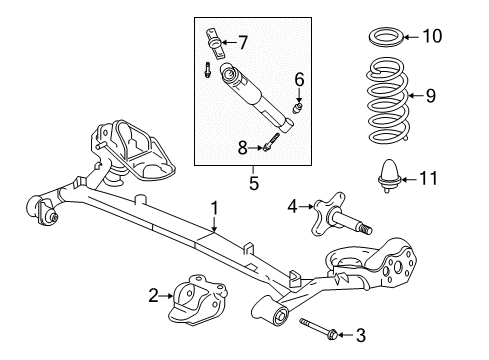 2000 Honda Insight Rear Suspension Bolt, Trailing Arm (12X114) Diagram for 90020-S3Y-000