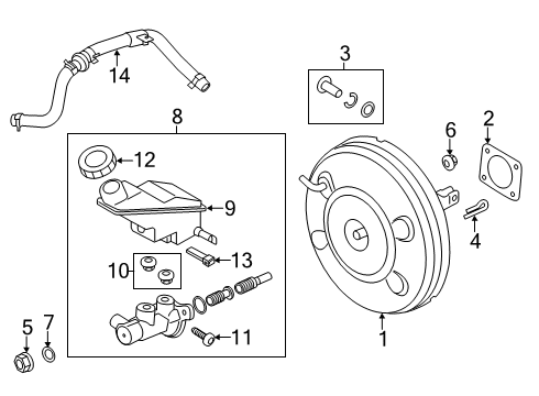 2019 Hyundai Santa Fe Hydraulic System Hose Assembly-Intensifier Diagram for 59120-S1240