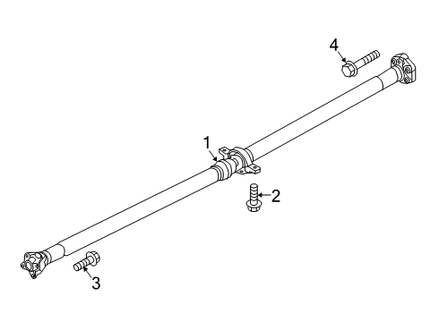 2021 Hyundai Palisade Drive Shaft - Rear Bolt Diagram for 49129-4H700