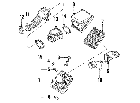 1998 Eagle Talon Powertrain Control Oxygen Sensor Diagram for 5269711