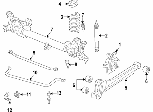 2021 Ram 3500 Suspension Components, Ride Control, Stabilizer Bar Bar-Front Diagram for 68137195AA