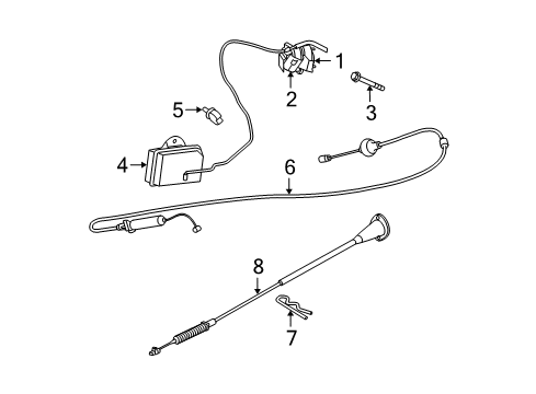 2005 Jeep Grand Cherokee Fuel Supply Fuel Tank Diagram for 5143934AB
