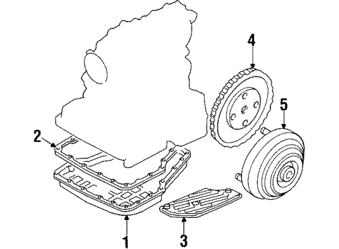 1999 Mercury Villager Automatic Transmission Transaxle Diagram for 1F5Z-7000-AARM