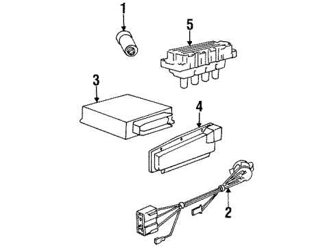 1995 BMW 318ti Ignition System Ignition System-Computer Diagram for 12141427696