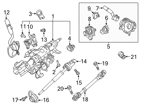 2020 Ford F-250 Super Duty Gear Shift Control - AT Ignition Immobilizer Module Diagram for DS7Z-15607-B