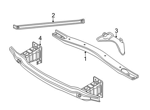 2016 BMW X5 Radiator Support Mounting Bracket, Bulkhead, Middle Diagram for 51717137238