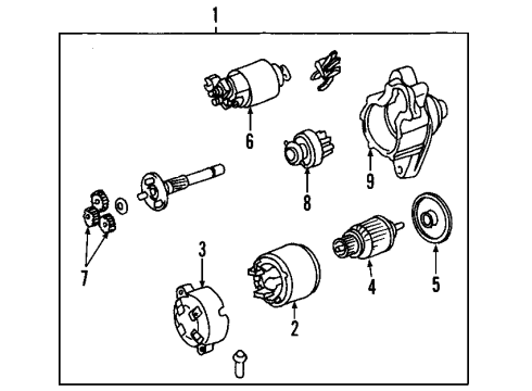 2008 Lexus IS350 Starter Starter Assembly, Reman Diagram for 28100-31070-84