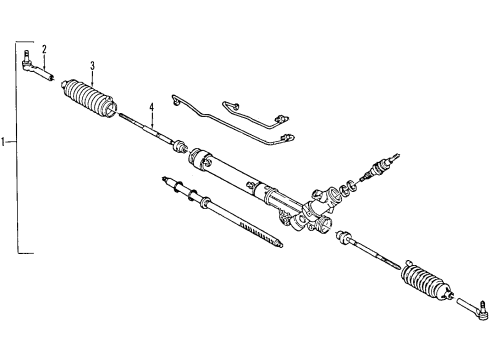 2006 Buick Rendezvous P/S Pump & Hoses, Steering Gear & Linkage Hose Asm-P/S Fluid Cooling Diagram for 15818425