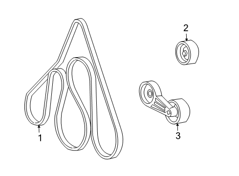 2003 Ford Excursion Belts & Pulleys Serpentine Belt Diagram for 3C7Z-8620-AC