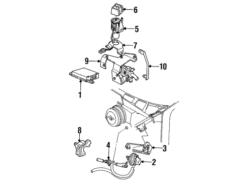 1994 Chevrolet Corvette Fuel Supply Fuel Sender Assembly Diagram for 19180770