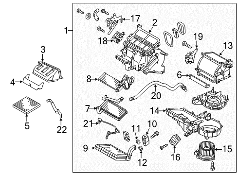2017 Mitsubishi Mirage Air Conditioner O Ring-Air Conditioning Line Diagram for MR117054
