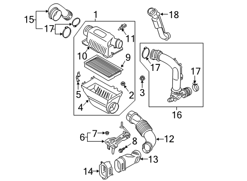 2021 Ford Explorer Powertrain Control Lower Oxygen Sensor Diagram for JD8Z-9G444-A