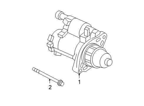 2006 Acura TSX Starter Starter Motor Assembly (Sm-71005) (Mitsuba) Diagram for 31200-RAA-A61