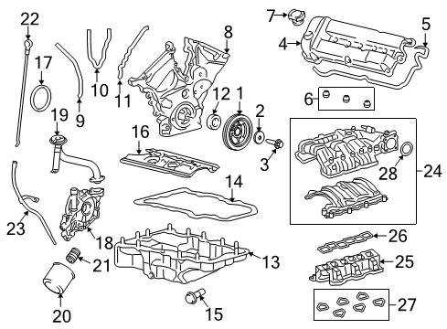 2012 Ford Escape Throttle Body Gasket Diagram for 8E5Z-9E936-A