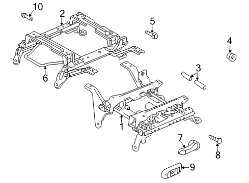 2002 Dodge Ram 1500 Power Seats Switch-Power Seat Diagram for 56045713AC