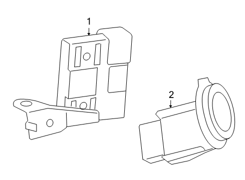 2010 Toyota Matrix Anti-Theft Components Control Module Diagram for 89780-02090