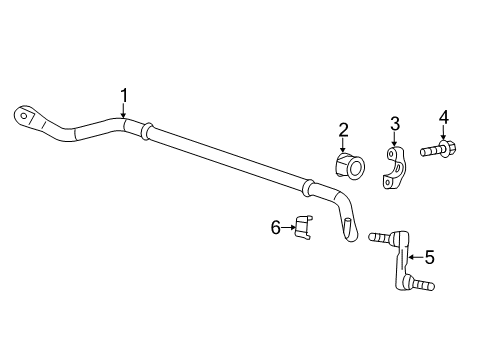 2015 Chevrolet Corvette Stabilizer Bar & Components - Rear Stabilizer Bar Bushing Diagram for 23289931