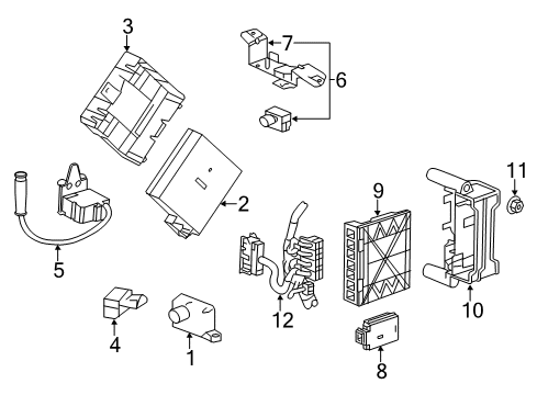 2013 Buick Regal Anti-Lock Brakes Electronic Brake Control Module Assembly Diagram for 84065240