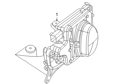 2009 Chrysler 300 Electrical Components Sensor-Adaptive Speed Control MODU Diagram for 56038888AE