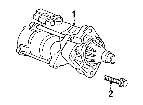 1997 Plymouth Prowler Starter Engine Starter Diagram for R4609150