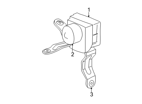 1999 Jeep Grand Cherokee Anti-Lock Brakes Anti-Lock Brake System Modulator Diagram for 5011259AA