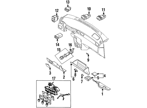 1998 Nissan 200SX Cruise Control System Actuator Assy-Ascd Diagram for 18910-8B700