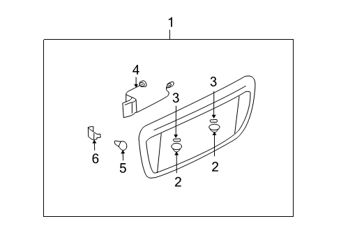 2003 Lincoln Navigator License Lamps Socket Diagram for F1TZ-13411-E