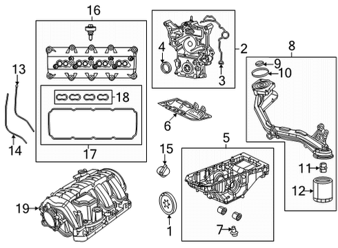2021 Jeep Grand Cherokee L Filters Part Diagram for 68504633AA