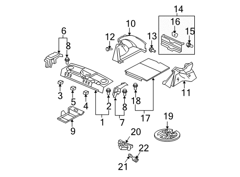 2007 Honda Civic Bulbs Bulb, Headlight (Hb3) (12V 60W) (Sylvania) Diagram for 33103-S3V-A01