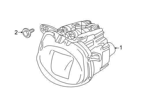 2015 BMW X5 Chassis Electrical - Fog Lamps Headlight, Dynamic Light Spot, Right Diagram for 63177307678