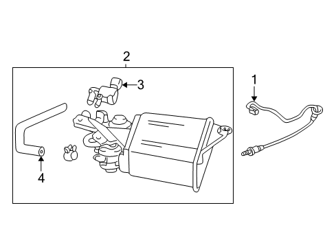 2004 Toyota Corolla Emission Components Vacuum Hose Diagram for 77754-02030