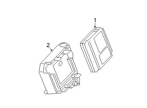 2003 Chevrolet Cavalier Electrical Components Module Diagram for 22708635