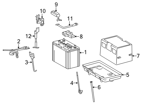 2015 Lexus LS460 Battery Wire, Engine, NO.2 Diagram for 82122-50101