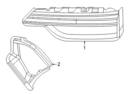 2021 Jeep Grand Cherokee L Backup Lamps BACKUP Diagram for 68458942AE