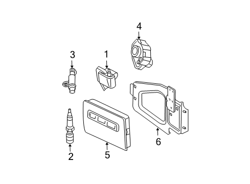 2003 Dodge Ram 2500 Ignition System Plug Diagram for 68304194AA