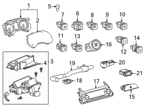 2021 Toyota Venza Lift Gate Lifter Assembly Diagram for 68920-48100