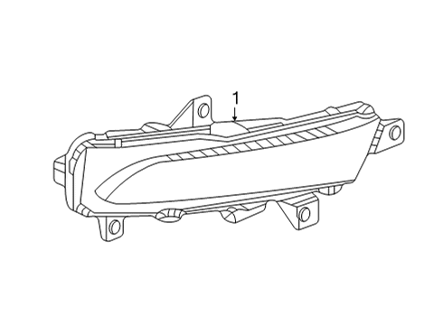 2022 Chevrolet Bolt EUV Tail Lamps Turn Signal Lamp Diagram for 42774877