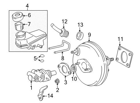 2002 Toyota Celica Hydraulic System Check Valve Bracket Diagram for 44758-20350